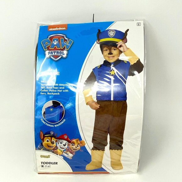 Spirit Halloween PAW Patrol Toddler Chase Costume Deluxe Halloween Hat Backpack - Picture 4 of 11